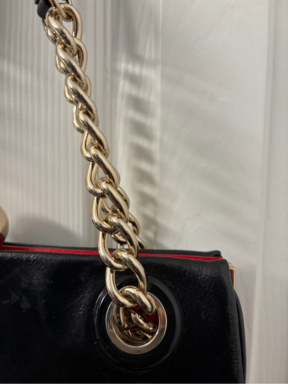 kate spade Black Patent Leather Shoulder Bag with Gold Hardware - Picture 3 of 10